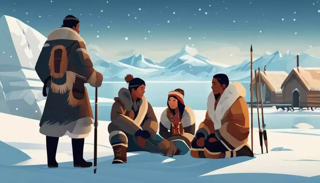 Indigenous people in the Northpole.